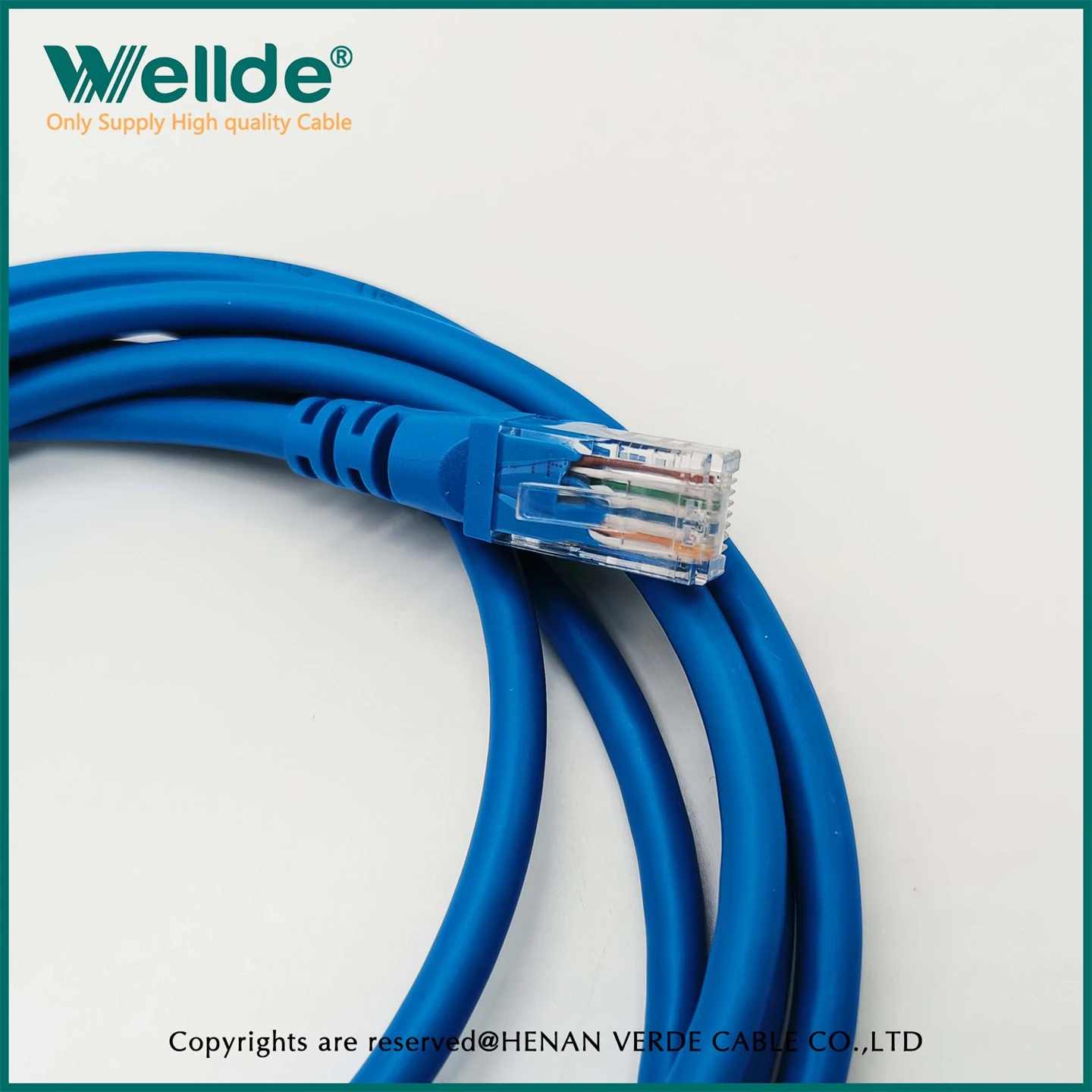 Cabo de rede patch cord azul
