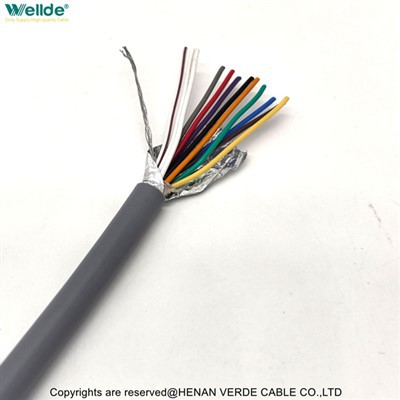 Cabo blindado de folha de alumínio de 12 núcleos