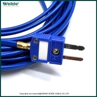 Fio de termopar tipo T com plugue macho